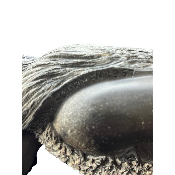 Vintage “FRANK SCHIRMAN” 1967 & 71 Black Coral Busts – Lopaka & Leialoha, Hawaii - Picture 5 of 6